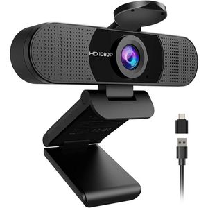 addigoes 1080P Webcam with Microphone USB Plug & Play for PC Laptop
