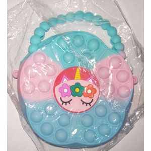 Pop It Girl's Mini Handbag Silicone 15CM  Kids Girls Purses Bags Sling Bag Accessories Handbags