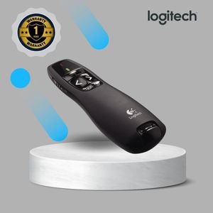 Logitech Wireless Presenter R400, Wireless Presentation Remote Clicker with 50 ft Red Laser Pointer Black