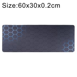Anti-Slip Rubber Cloth Surface Game Mouse Mat Keyboard Pad, Size:60 x 30 x 0.2cm(Blue)
