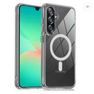 Transparent MagSafe Compatible Hard Back, Magnetic Clear Case Cover For Samsung Galaxy A26