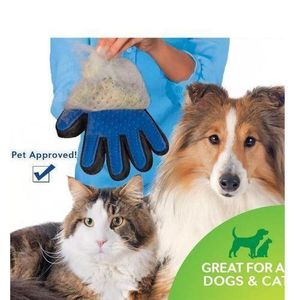Dog Grooming Gloves For Cats And Dogs, Soft TPR Silicone Rubber Pet With Comfortable Handle For Cleaning Dirty Paws Deshedding, Massaging, Glove, For Horse, Rabbit