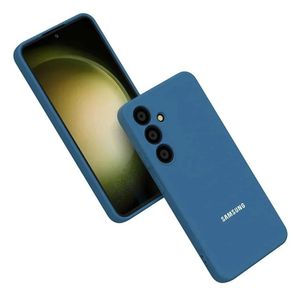 Cover Liquid Silicon case for Samsung S26 shock proof..Silicone cases are popular for their soft touch, excellent grip, and reliable shock absorption-BLUE