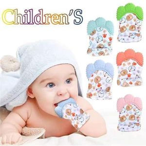 Teething glove for both girls and boys-silicone baby teething