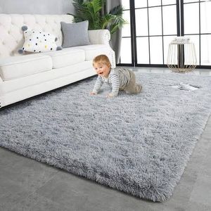 5 by 8 Soft life fluffy carpet  non-slip