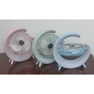 Rechargeable Colourful desktop fan light (5 colour modes) 