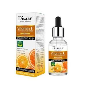 Disaar Vitamin C Face Serum with Hyaluronic Acid, Anti-Aging Whitening Face Removes Acnes Moisturizes Lightens Dark Spots and Restores Brightness 30ml
