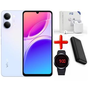 Vivo Y05, 6.74", (4GB Upto 8GB) RAM + 64GB ROM Storage, 6500mAh, (Dual Sim), 8MP, (1 YEAR WARRANTY) - BLUE + FREE GIFTS