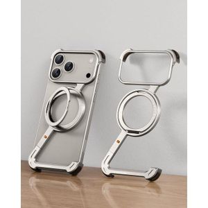 Org  OATSBASF Slim and Minimalist Protective Case for iPhone 17 Pro Max with Aircraft-Grade Aluminum Frame, Heat Dissipation, and Magnetic Mount Support