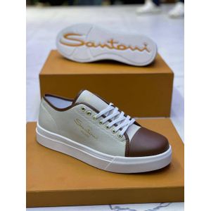 Santoni milano classy shoes WHITE