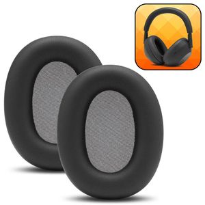 Sony WH-1000XM5 Premium Replacement ANC EarMuff Cushion/Earpads Leather Cushions with Super Soft Fabric & Thick Memory Foam