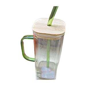Portable Juice Holder Glass Transparent