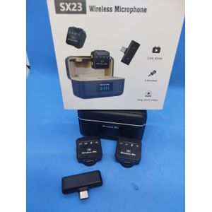 SX23 Wireless Microphone Dual Mic System for Content Creators and Vloggers