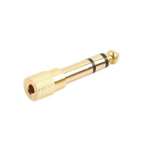 3.5mm Socket To 6.5mm Jack Plug Audio Stereo Adaptor Gold Quality 6.5mm 1/4 Inch Headphone Adapter 