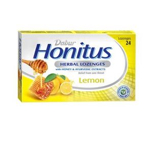 Dabur Herbal Honitus Lozenges – Lemon 240g