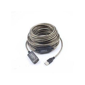 10Mtr USB 2.0 Active Extension Cable Male to Female High Speed USB Repeater Cable for Printer, Webcam, Keyboard, CCTV Camera & Scanner Long USB Extender Cord 480Mbps