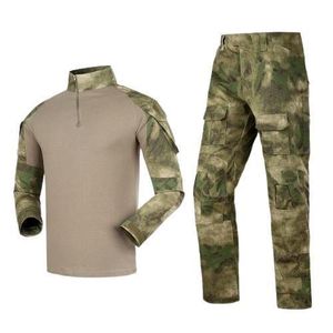 Outdoor Airsoft Paintball Work Clothing Military Shooting Uniform- Tricolor fronter