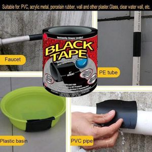 Flex Tape Super Strong Rubberized Waterproof Tape - Instantly Stop Leaks - Works Underwater - Adhesive