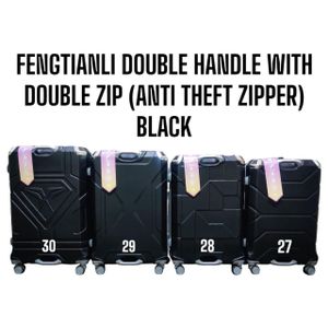 3 in 1 FENGTIANLI DOUBLE HANDLE FIBER SUITCASE WITH THE  DOUBLE ZIP (ANTI THEFT ZIP)