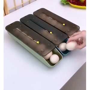 7-Egg Narrow Stack Holder – Space-Saving Egg Storage Organizer
