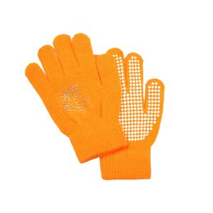 1 Pair Children Gloves Non-slip Rubber Winter Warm Stretch Gloves Boys  Girls Sport Ski Cycling Fishing Slip Knit Gloves