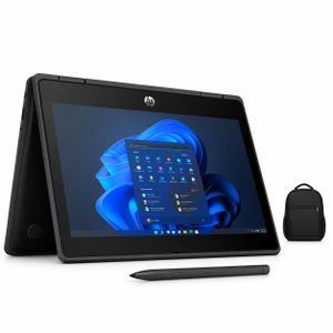 Refurbished Pro x360 Fortis 11 G9 2-in-1 Touchscreen, 8GB RAM, 256GB SSD, Intel Pentium N6000 Quad-core 11.6" HD Touchscreen with Stylus Pen, WiFi Webcam, Windows 11 Laptop + Bag