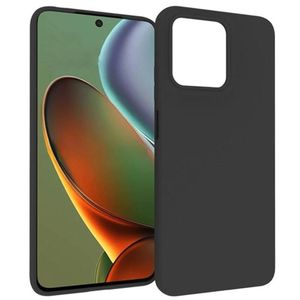 Soft Flexible Silicone Case for Motorola Moto G15 (4G) Soft Silicone Back Cover, Shockproof Anti-Scratch Slim TPU Protective Back Cover (Black)