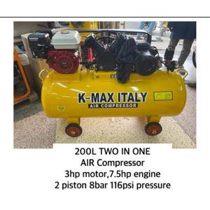 K-Max Italy 200L Two-in-One Air Compressor
