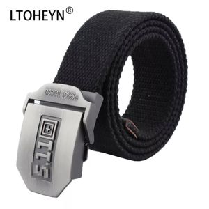 5.11 Canvas Belt Outdoor Sport Wear-resistant Stainless Steel Buckle Belt Unisex