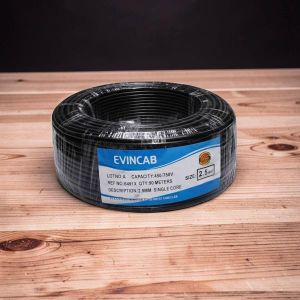 Evin 2.5mm Single Core Solid High Quality Stable Performance Electrical Wiring Cable 