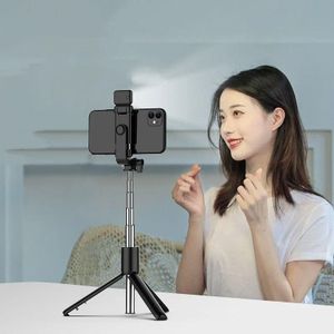 R1S Portable Bluetooth Selfie Stick with Fill Light
