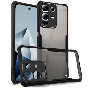 Infinix Note 50s Cover Transparent, Clear And Colorless With Black Edges Unique And Stylish Heavy Duty Protection Phone Case/ Cover