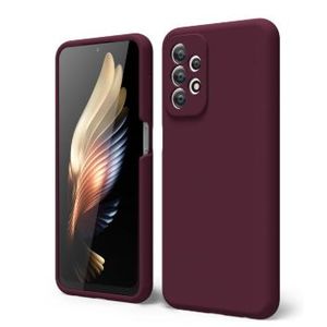 Soft Flexible Silicone Case for Samsung Galaxy A23 5G, Shockproof Anti-Scratch Slim TPU Protective Back Cover (Maroon)