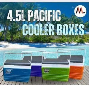 4.5L PACIFIC COOLER BOX WITH CARRYING HANDLE DOUBLE LAYER PORTABLE MPACIFIC ICE COOLER BOX 4.5LITRES