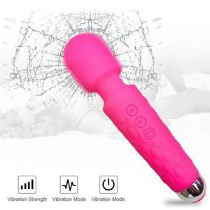 RUNSONE Powerful Rechargeable Magic Wand Cli_t Massager Vibrator Sex Toys For Women 