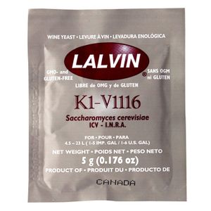 Lalvin The Winemaker's Wildcard: K1-V1116 on Sale - Positions the yeast as a versatile tool for various wines and difficult conditions.