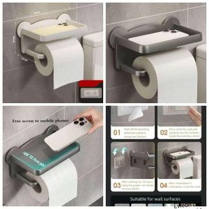 Self adhesive Toilet holder and phone holder 