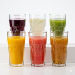 Nice One Set Of 6pcs 350ML High Quality Milk Juice Beer Wine Water Glass Cups (BYD-02 GLASS CUP)