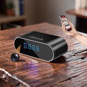 APP Remote View Clear Night Vision Low Power Consumption 1080P Full HD 4K Home and Office Security Surveillance Monitoring Alarm Mini Table Clock WiFi Spy Hidden Camera Audio Video Recorder