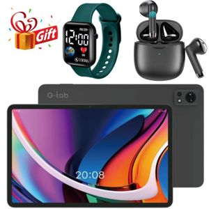 G-TAB 12 WIFI TABLET/12.0 INCHES IPS/ANDROID 15/ 8800mAh/8GB INBUILT RAM+ROM 256 GB/8MP FRONT + 16MP REAR CAMERA+KEYBOARD, 4G  CONNECTIVITY,GIFTS EARBUDS,LED WATCH