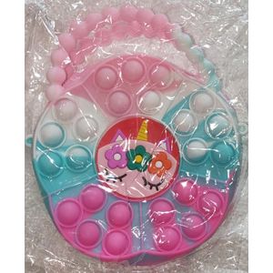 Pop It Girl's Mini Handbag Silicone 15CM  Kids Girls Purses Bags Sling Bag Accessories Handbags