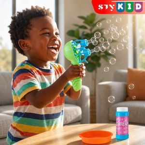 STY Children's Fan Bubble Machine Fun Bubble Time for Kids 4-6 Years Old (AA 1.5V Batteries Not Included)