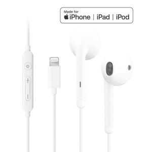 Apple EarPods Wired Earphones for iPhone Lightning Jack, Mic & Controls
