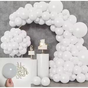 100 pcs balloons (colour white) birthdays weddings, baby shower, anniversary party decoration