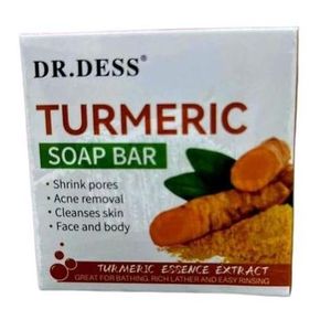 DR.DESS DESS Acne Fighting Face And Body Soap, Deep Cleaning, Whitening,Moisturizing Turmeric Soap For Women And Men-100g    