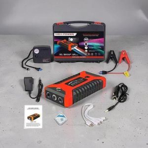 Best Performance Compact Design Portable 12V 99800mAh 2-in-1 Multi-Functional High Power Car Emergency Jump Starter Kit with Tire Inflator Air Compressor 