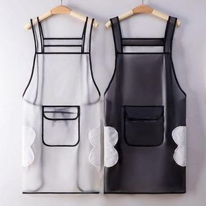 Trendy See-Through Waterproof Kitchen Cooking Aprons UNISEX Chef Apron