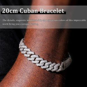 Cuban Iced Out Link Bracelet - Silver