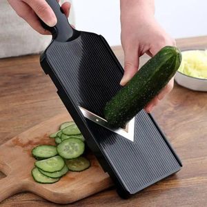 Wide Slice Vegetable Cutter Shredder, Japanese Design Stainless Steel Blade Slicer for Easy and Safe Vegetable Cutting, Efficient Kitchen Tool with Protective Nail Cover, Easy to Clean
