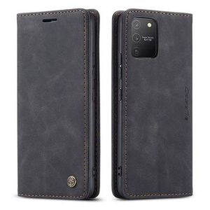 Caseme Wallet Black Retro Leather Flip All-Round Protection Cover Case For Samsung Galaxy S10 Lite